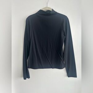 Yogalicious Black Long Sleeve Mock Neck Top